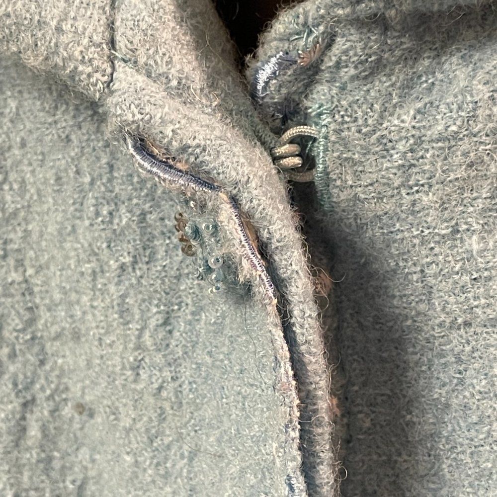 Cayson Vintage Blue Wool Jacket Medium - Picture 6 of 14